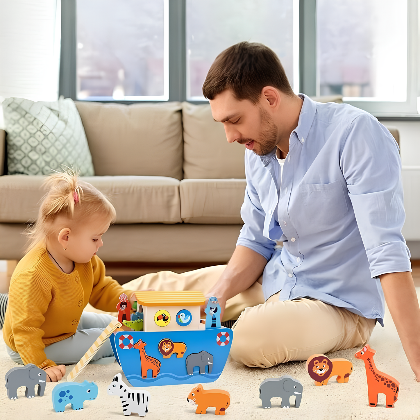 Wonder Ark | Leka och lära med djur - Montessori-lekset i trä