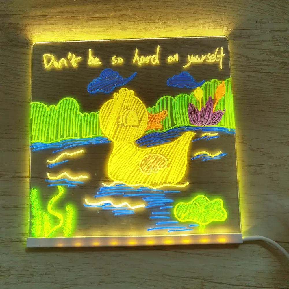 GlowArt | Konstverk som lyser upp - Ritbräda