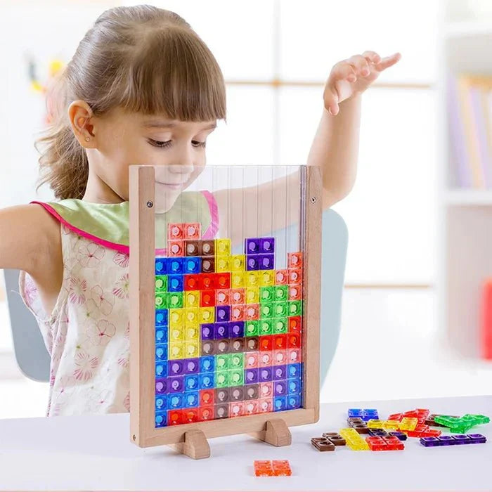 Stack & Solve | Lär dig bygga och lösa - Pedagogisk byggklossuppsättning