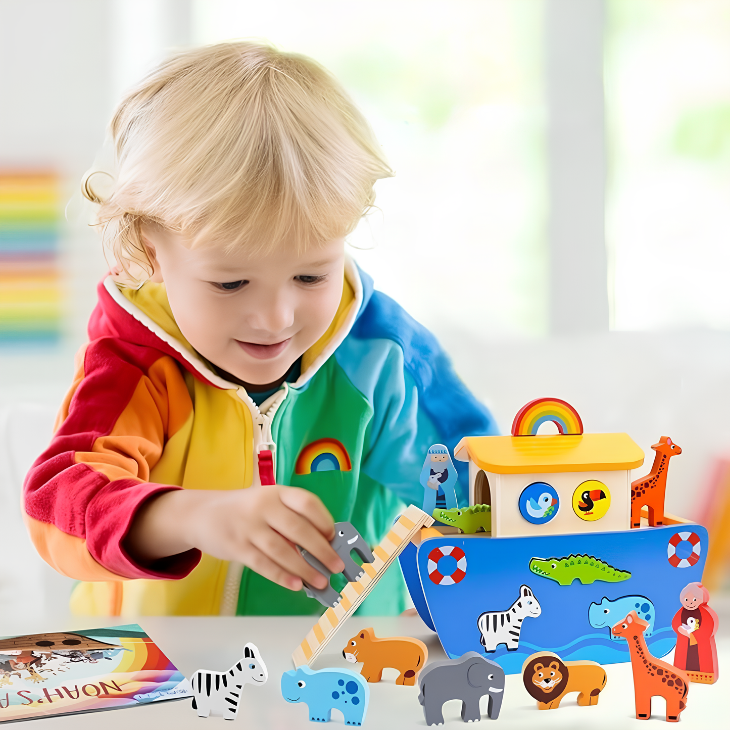 Wonder Ark | Leka och lära med djur - Montessori-lekset i trä