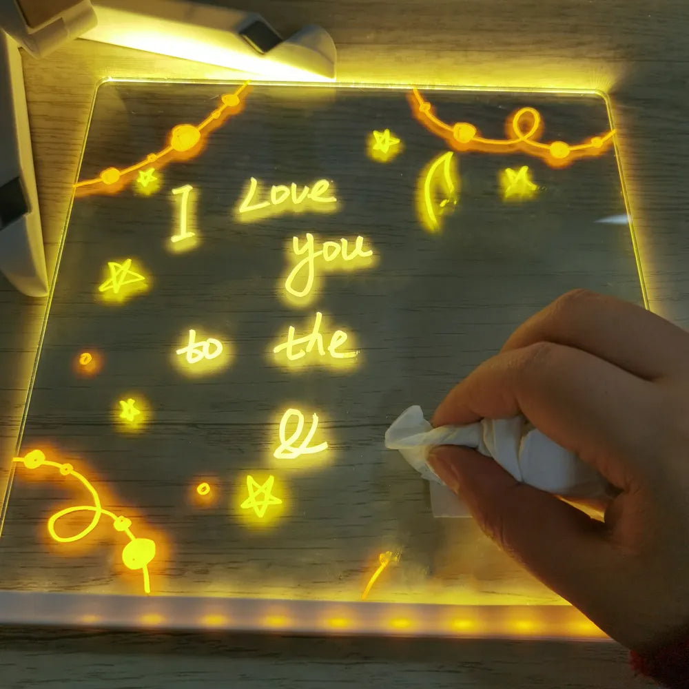 GlowArt | Konstverk som lyser upp - Ritbräda