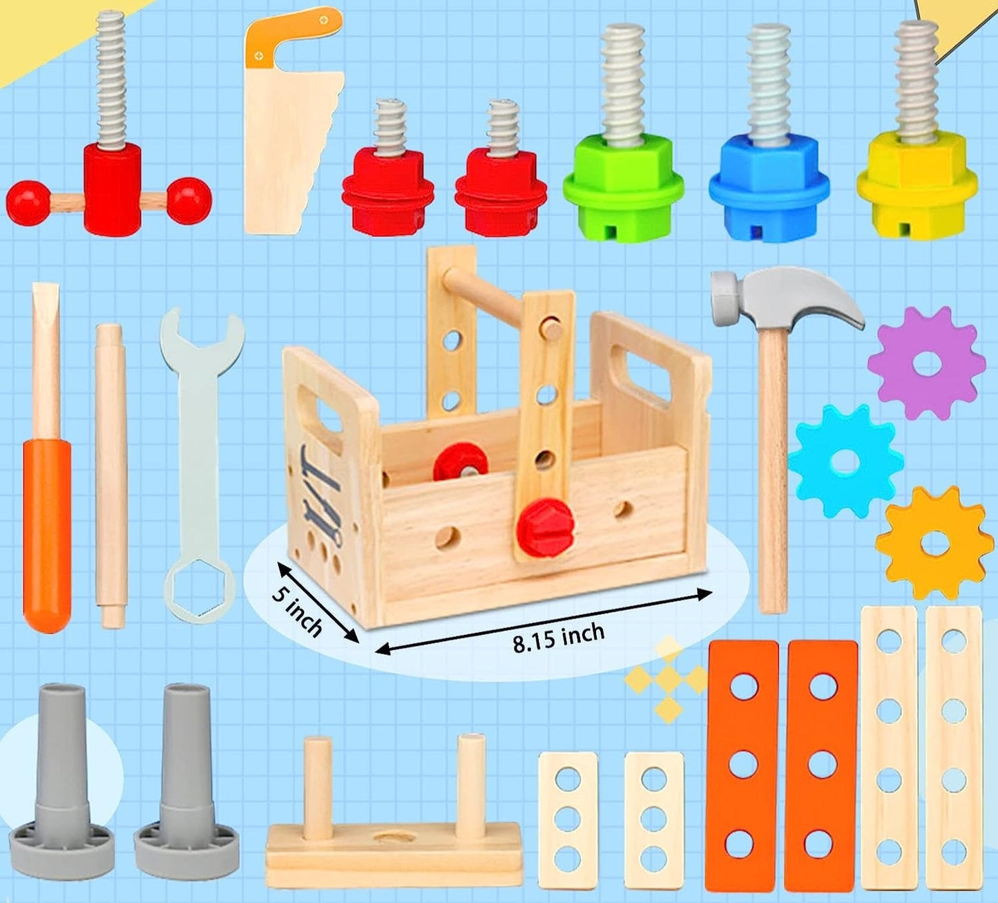TinyBuilder | Designa och bygg tillsammans - Byggsats i trä