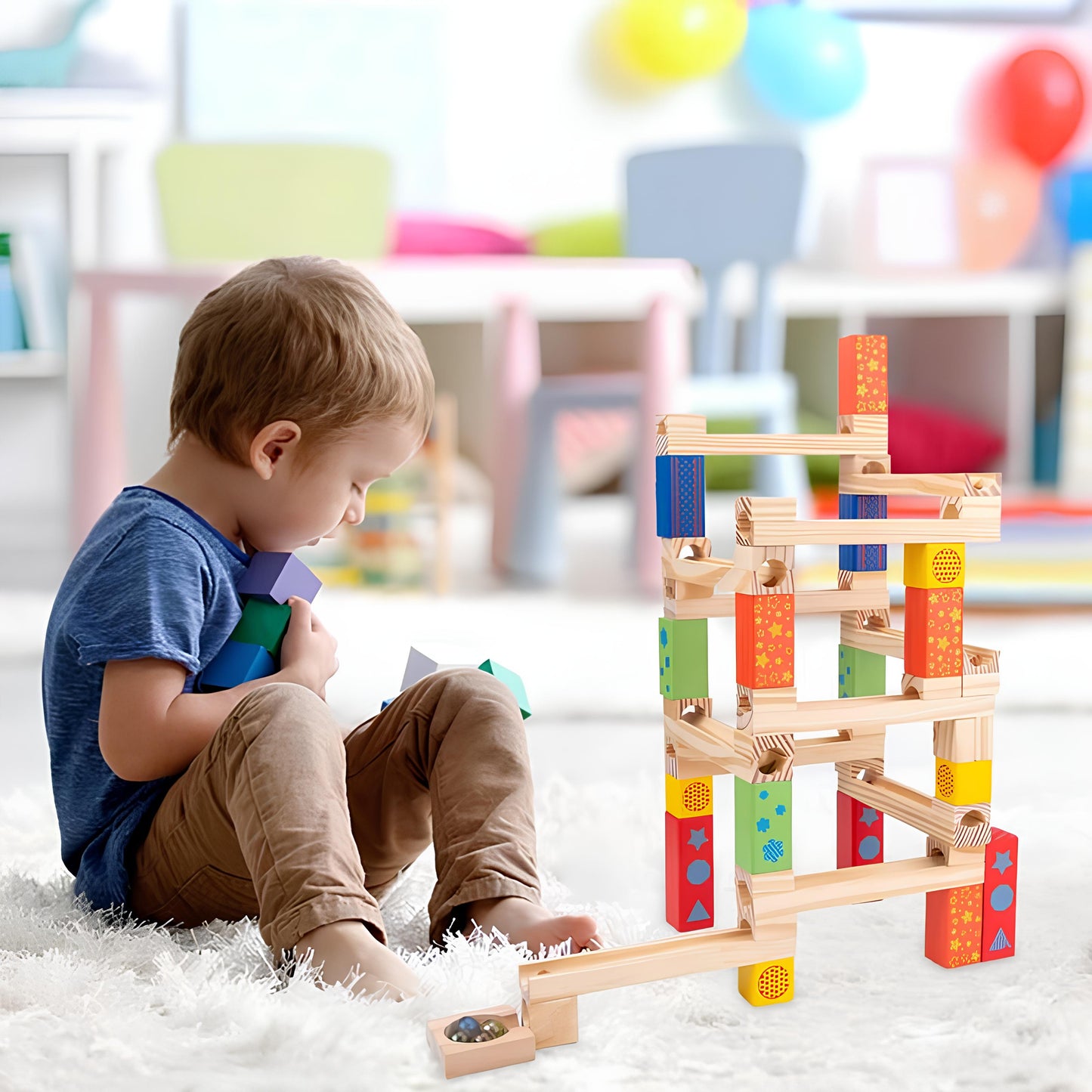 MarbleTowers | Designa din egen kulbana - Byggsats i trä