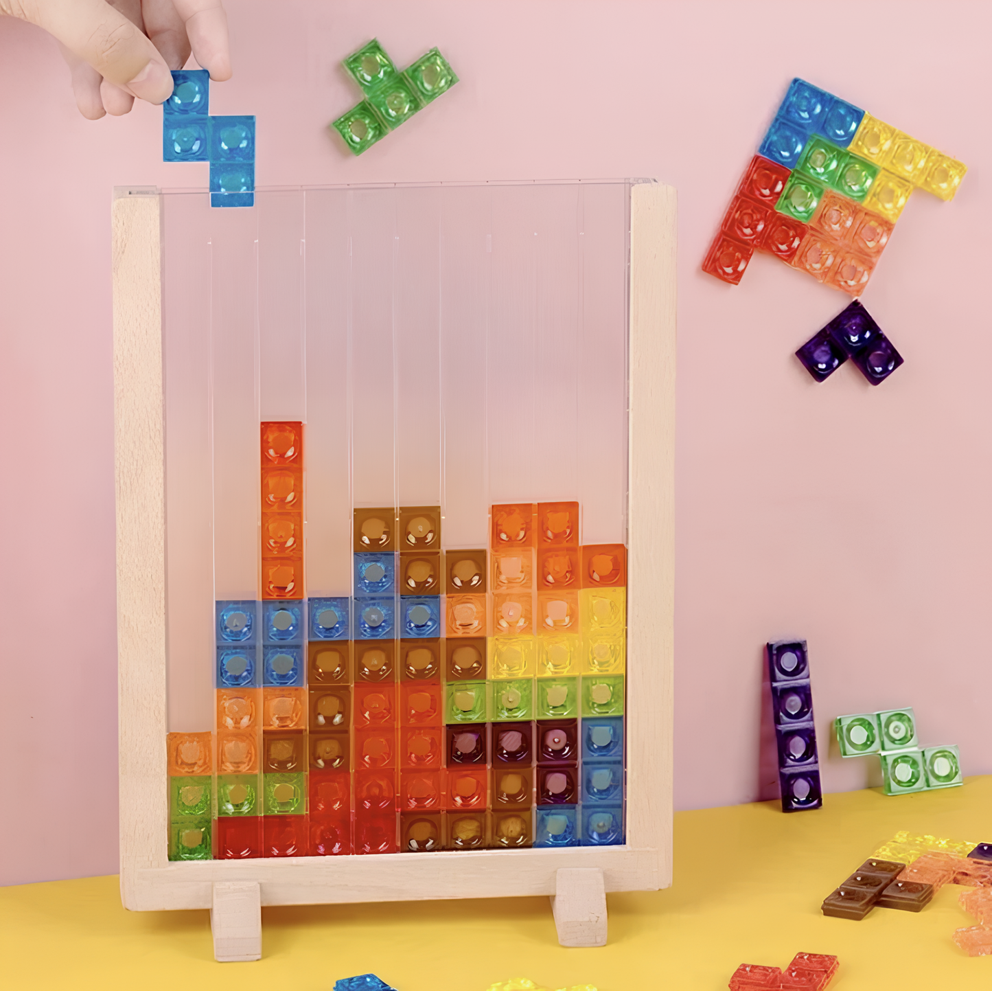 Stack & Solve | Lär dig bygga och lösa - Pedagogisk byggklossuppsättning