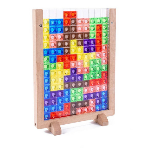Stack & Solve | Lär dig bygga och lösa - Pedagogisk byggklossuppsättning