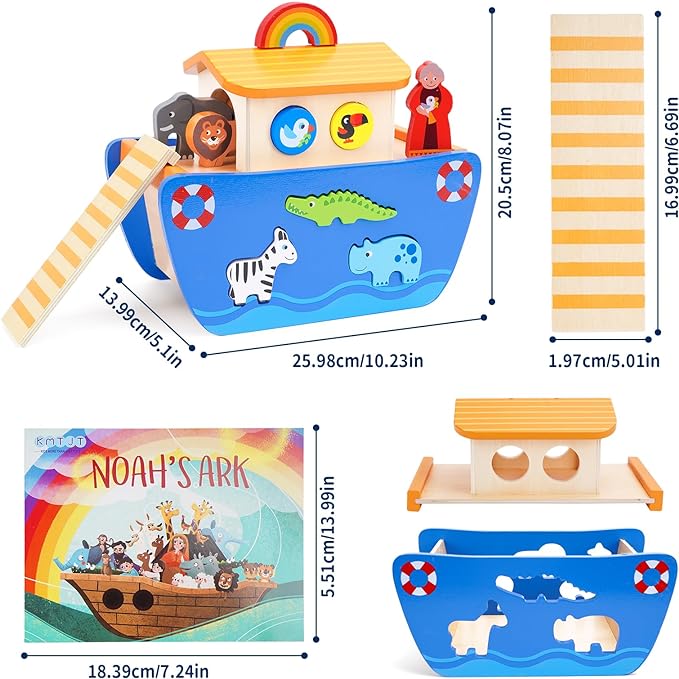 Wonder Ark | Leka och lära med djur - Montessori-lekset i trä