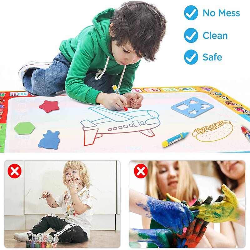 Magic Water Drawing mat | Lär dig läsa, skriva, rita och räkna