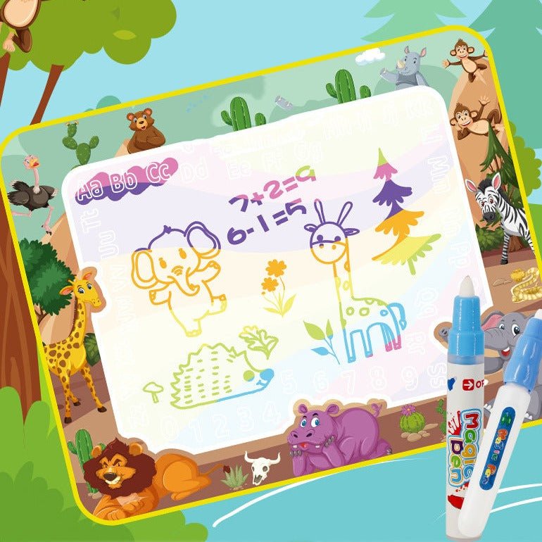 Magic Water Drawing mat | Lär dig läsa, skriva, rita och räkna