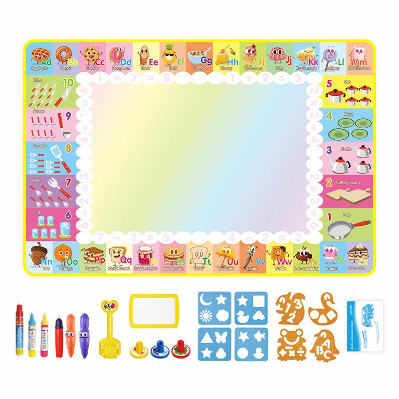 Magic Water Drawing mat | Lär dig läsa, skriva, rita och räkna