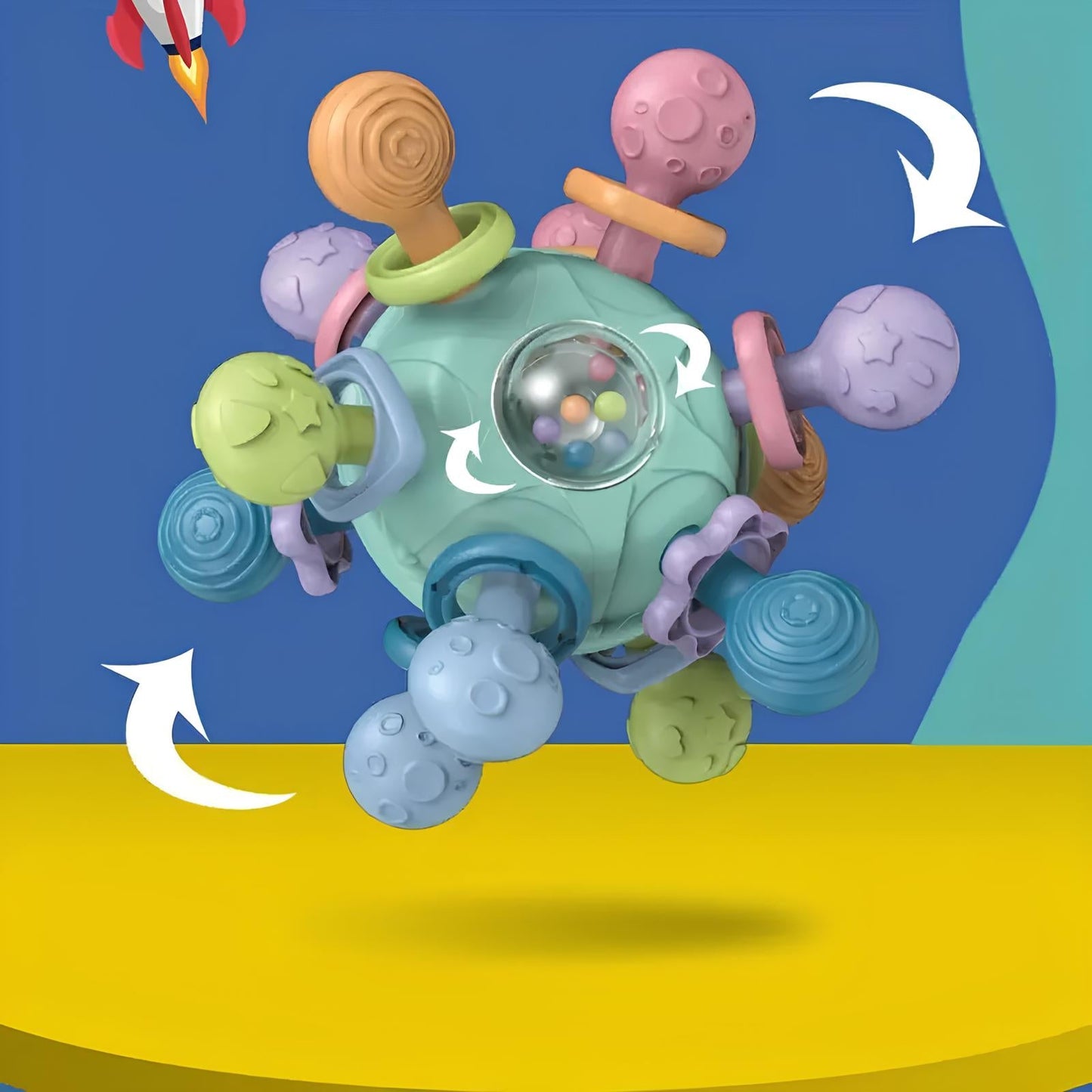 BiteBright | Mjuka och stimulerande leksaker - Bitboll