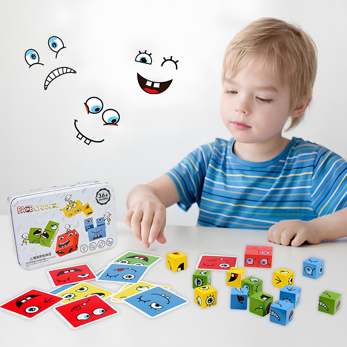 HappyFaces | lär dig förstå känslor - Familjebrädspel