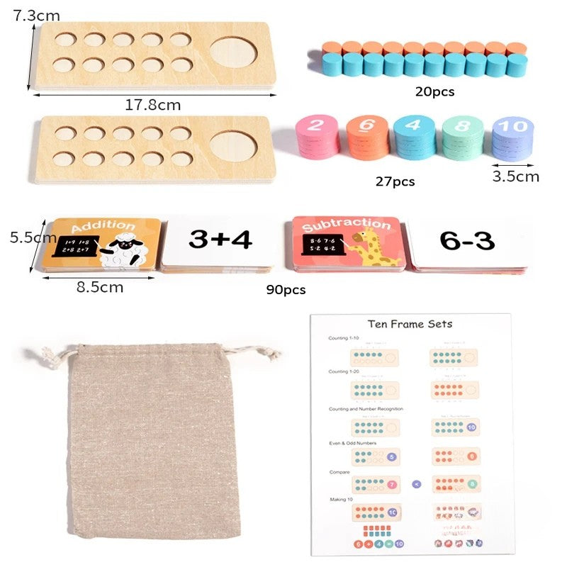 MathMates | Lär dig räkna lekfullt - Montessori matematikbräda
