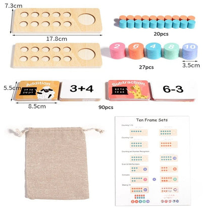 MathMates | Lär dig räkna lekfullt - Montessori matematikbräda