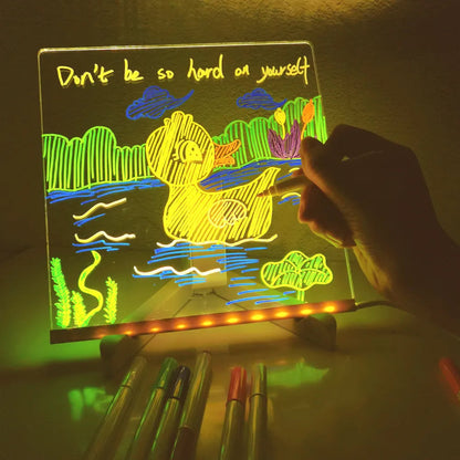 GlowArt | Konstverk som lyser upp - Ritbräda