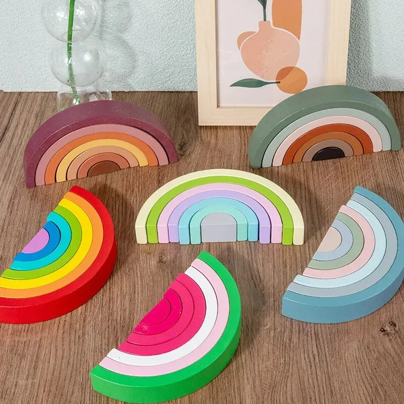 StackArt | Bygg och Upptäck Färger - Pedagogiskt Montessori Stapelleksak