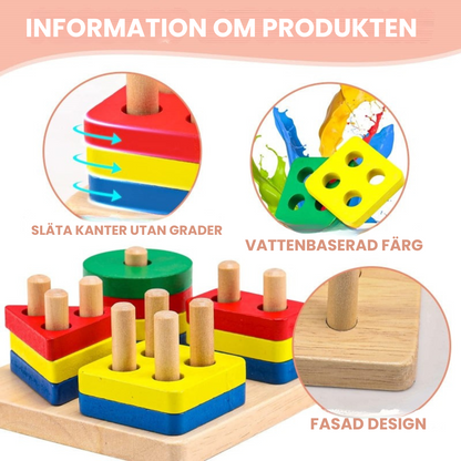 ColorStacks | Spelbaserat lärande om former och färger - Montessori geometriska pussel