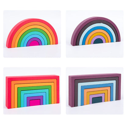 RainbowBalance | Upptäck färger och former - Pedagogiska stapelblock