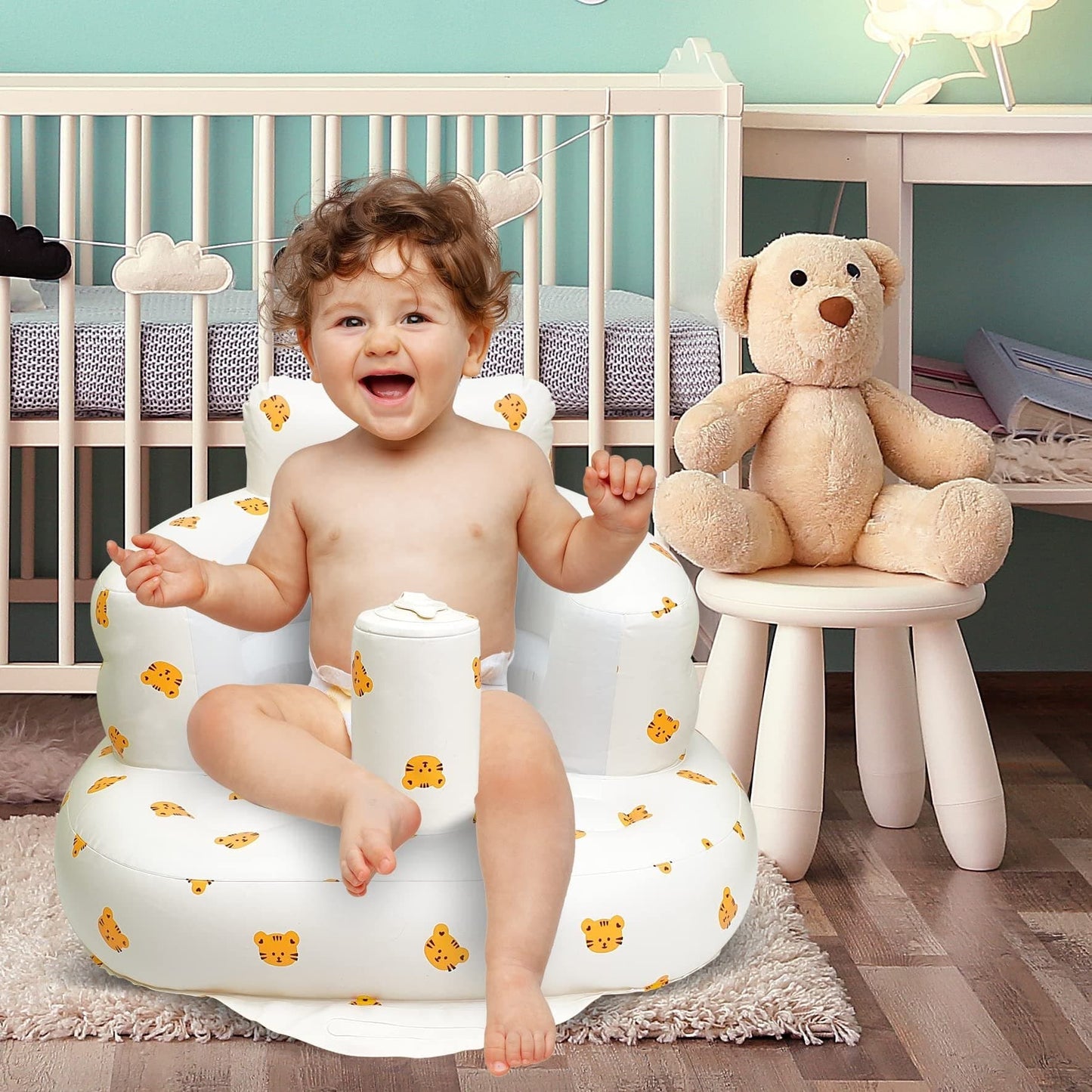 SoftNest | Lätt och praktisk - Uppblåsbar babystol