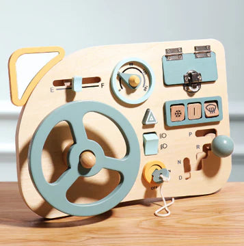 FunWheeler | Utforska och lek kreativt - Montessori-spelbräda i trä