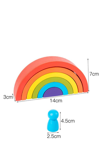 RainbowBalance | Upptäck färger och former - Pedagogiska stapelblock