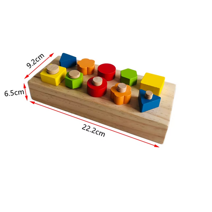PuzzleBolt | Förbättra motorik - Finkänsligt pusselbräda