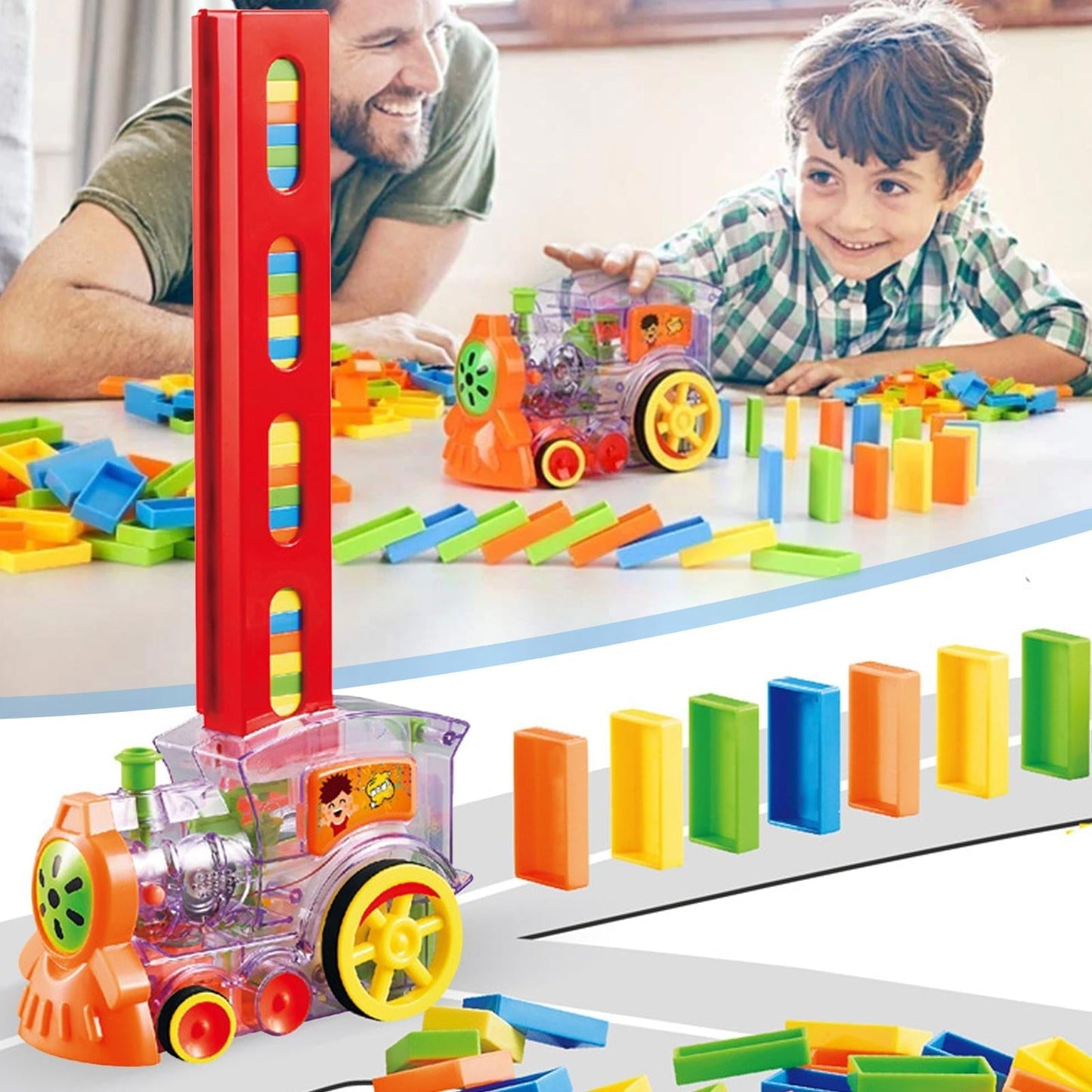 Domino Magic | Perfekt rad på några sekunder - Självgående dominotåg