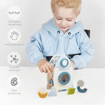 RocketPlay Blocks | Bygg din drömraket - Raketuppsättning i trä
