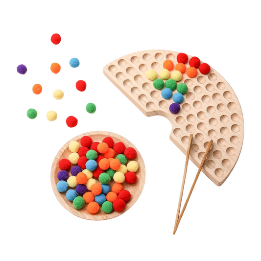 CleverBeads | Färgglad lärande räkning - Trä räkna- och sorteringsspel