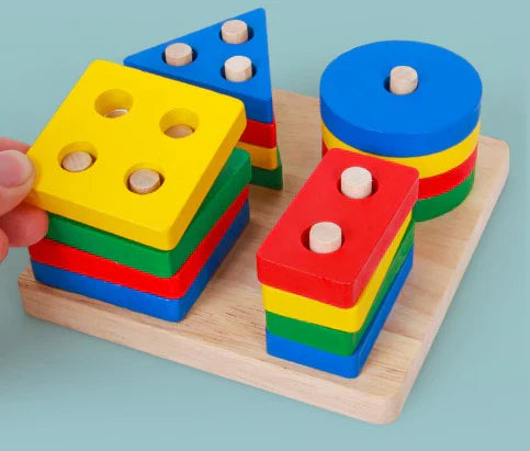 ColorStacks | Spelbaserat lärande om former och färger - Montessori geometriska pussel