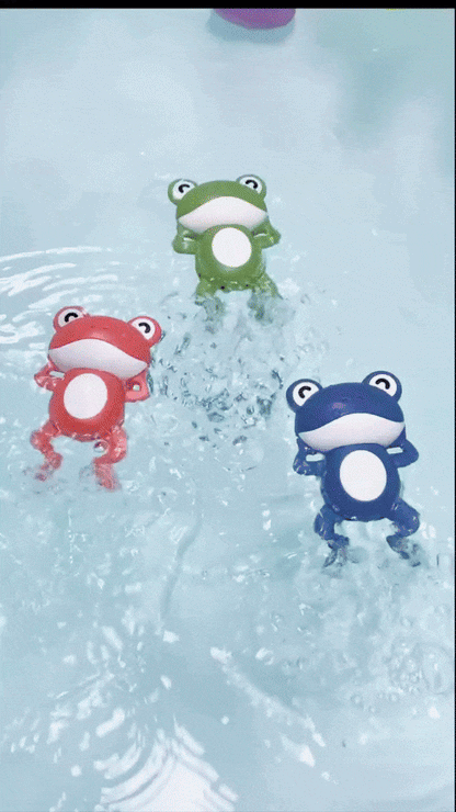 AquaBuddy - simmande groda för badglädje - Interaktiva badleksaker