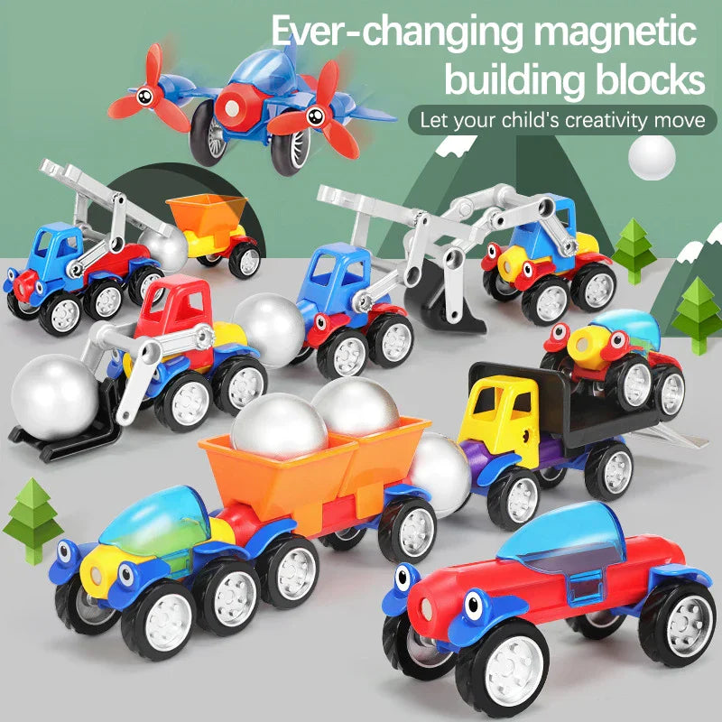 MagnetoRacer | Bygg och skapa - Magnetiska fordon set
