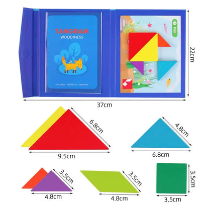ShapeWise | Stimulerar logiskt tänkande - Magnetisk tangram pussel