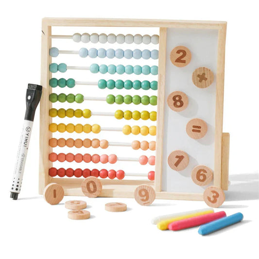 Think & Count | Kreativt lärande med pärlor - Pedagogiskt räknespel i trä