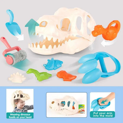 SandRex | Kreativt spel - Dino sandformset
