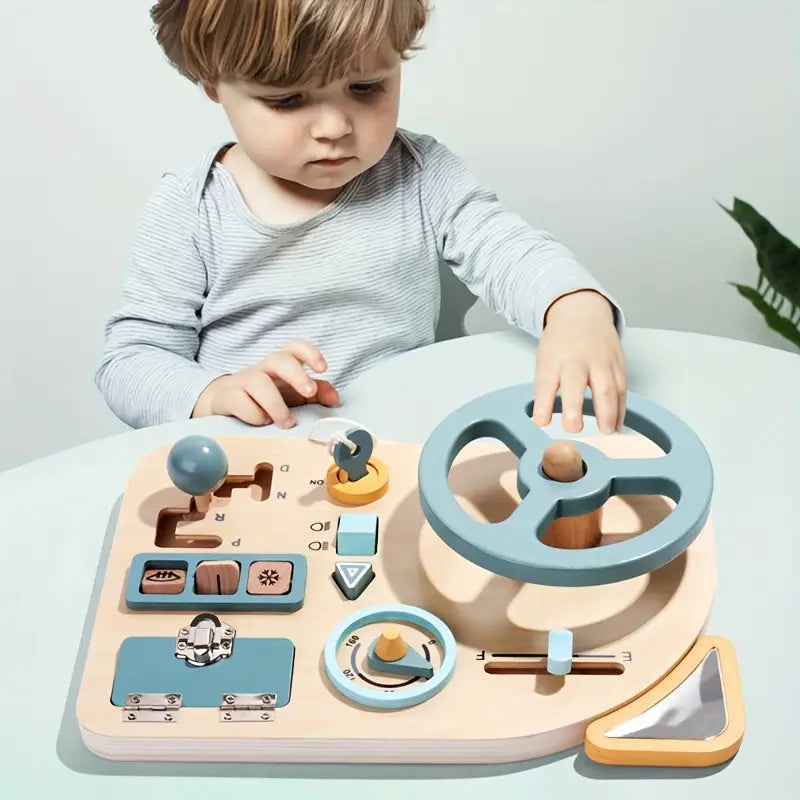 FunWheeler | Utforska och lek kreativt - Montessori-spelbräda i trä