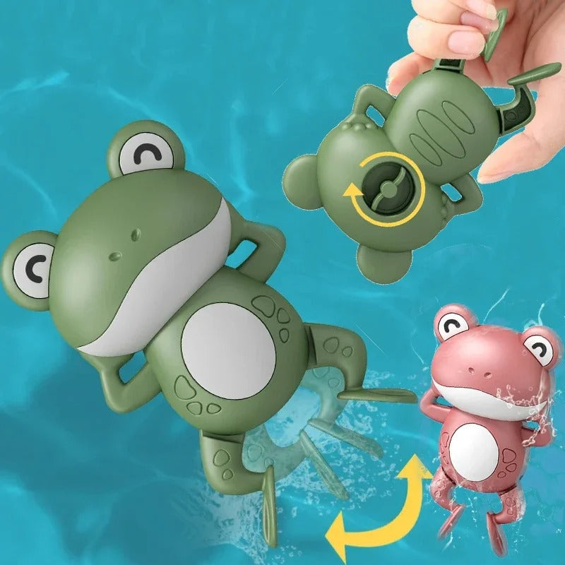 AquaBuddy - simmande groda för badglädje - Interaktiva badleksaker